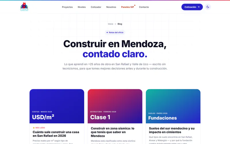 Blog de Cosmos Constructora