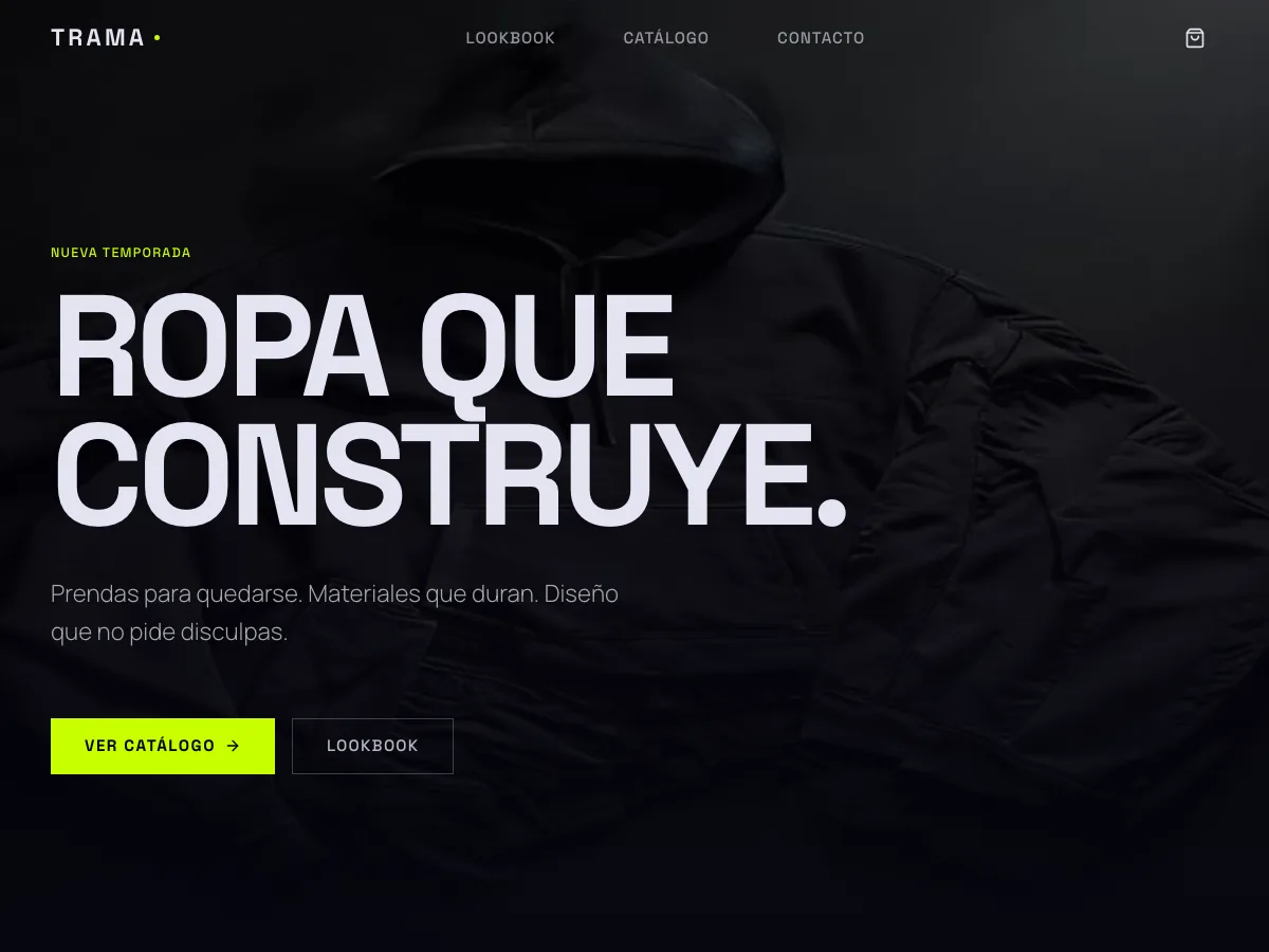 Demo TRAMA — indumentaria e-commerce